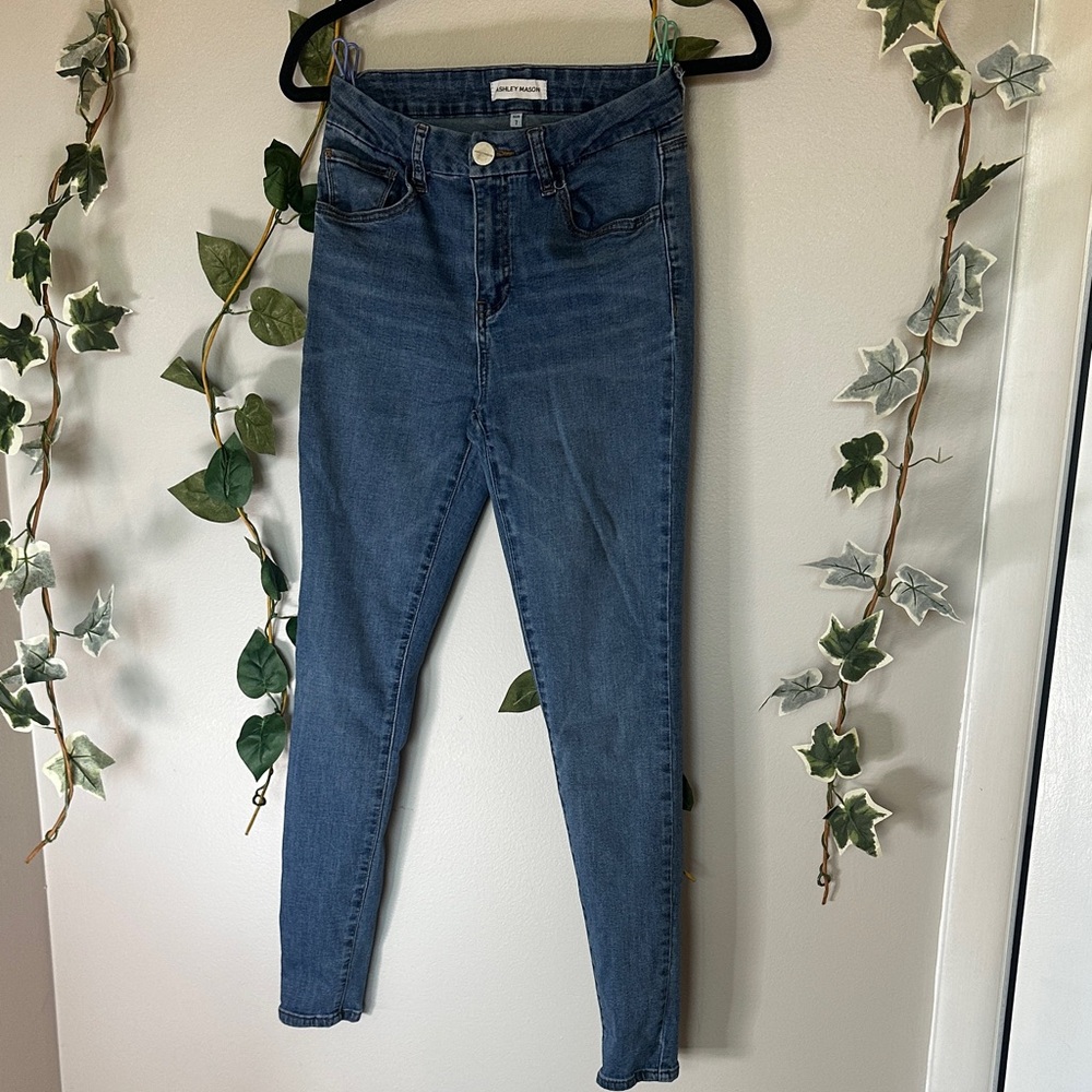 Ashley Mason Classic Blue Skinny Jeans